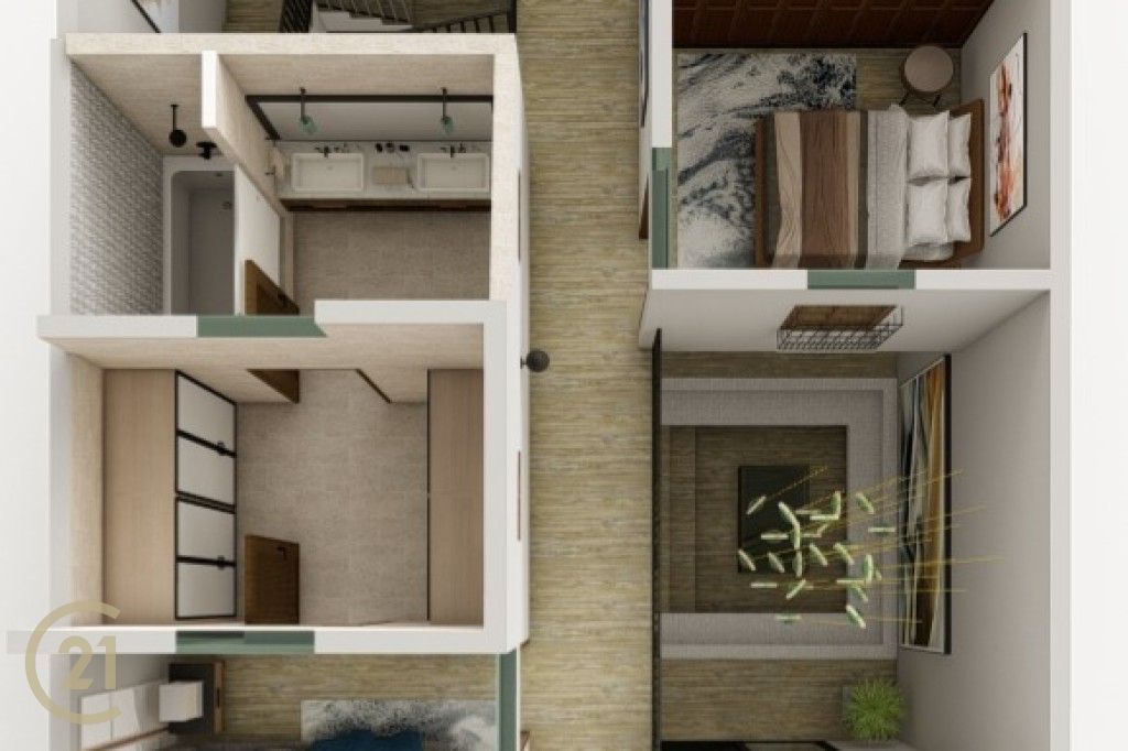PLANTA DE 2DO NIVEL 3D